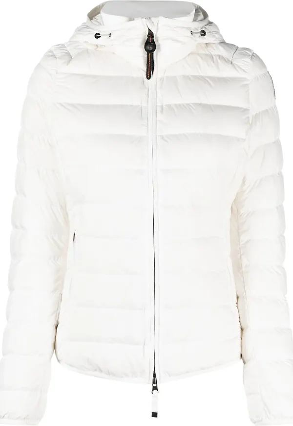 Parajumpers puffjacka med huva - Vit