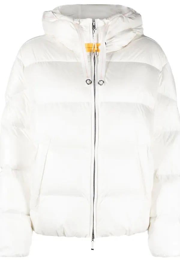 Parajumpers puffjacka med huva - Vit