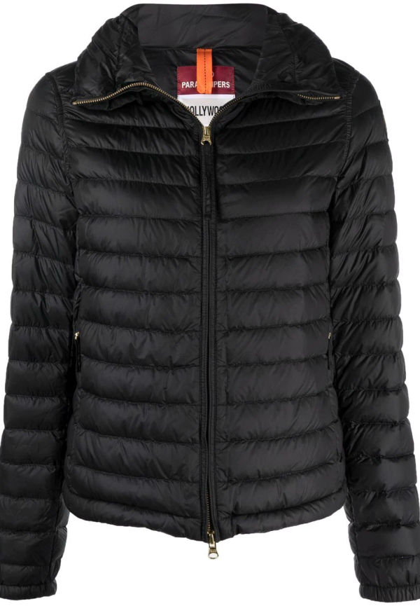 Parajumpers puffjacka med logotypmärke - Svart