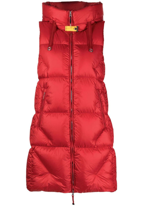 Parajumpers puffväst med huva - Röd