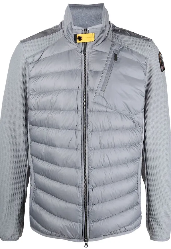 Parajumpers quiltad dunjacka med kontrastpanel - Grå