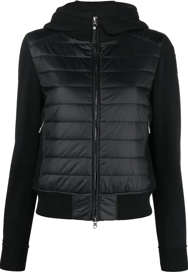 Parajumpers quiltad jacka med huva - Svart