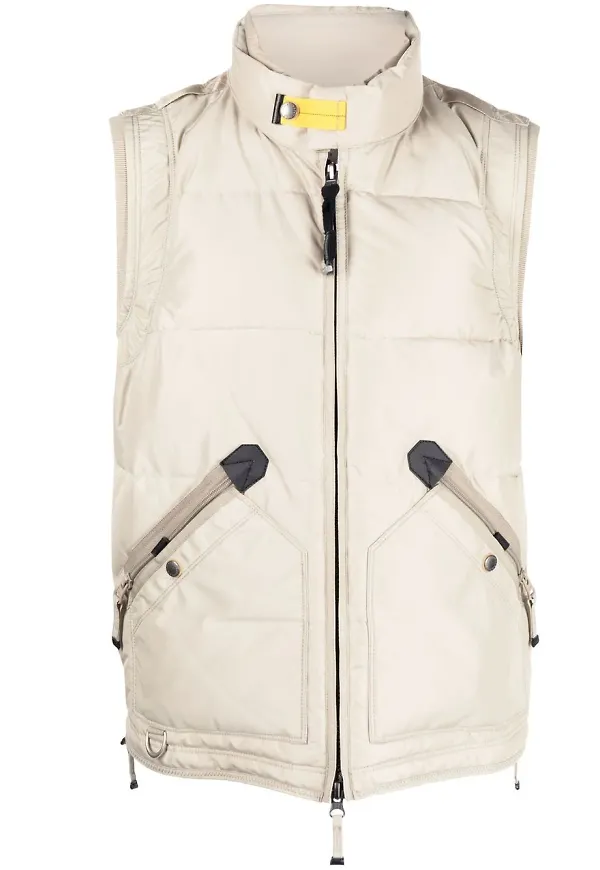 Parajumpers quiltad väst med dragkedja - Neutral