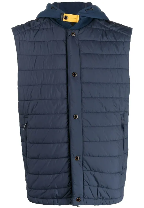 Parajumpers quiltad väst med huva - Blå