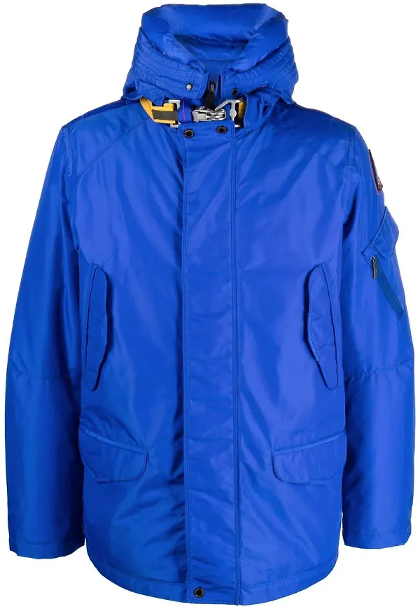 Parajumpers rock med huva och logotypmärke - Blå