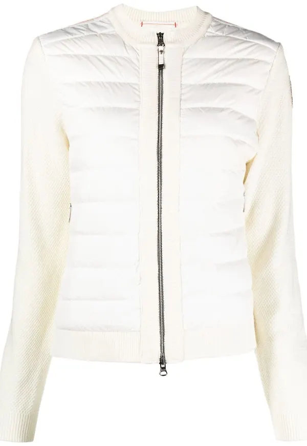 Parajumpers stickad dunjacka - Vit