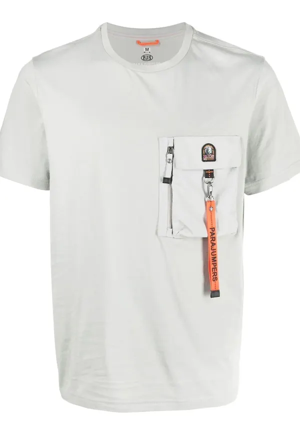 Parajumpers t-shirt med bröstficka - Grå