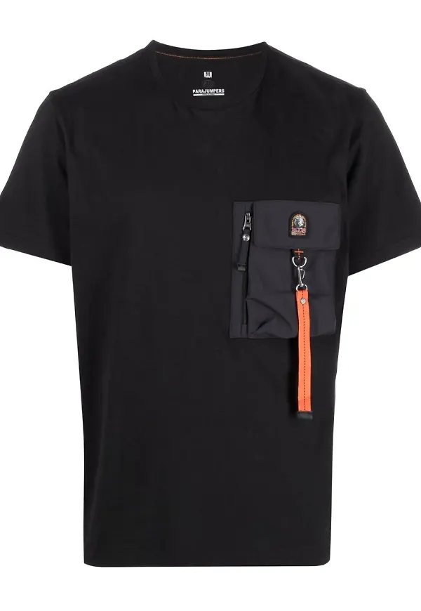 Parajumpers t-shirt med bröstficka - Svart