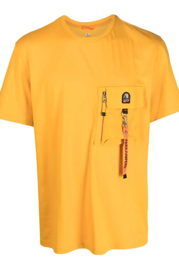 Parajumpers t-shirt med fickdetalj - Gul