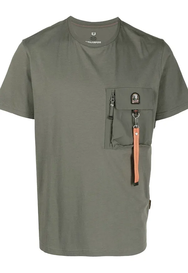 Parajumpers t-shirt med lappdetalj - Grön