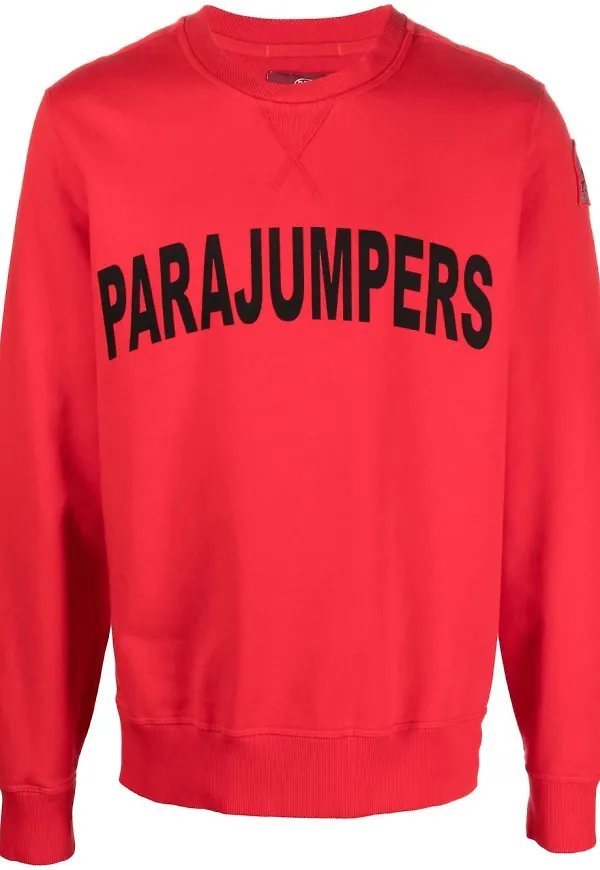 Parajumpers tröja med rundad hals - Röd