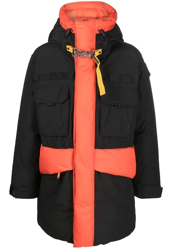 Parajumpers tvåfärgad dunrock - Svart