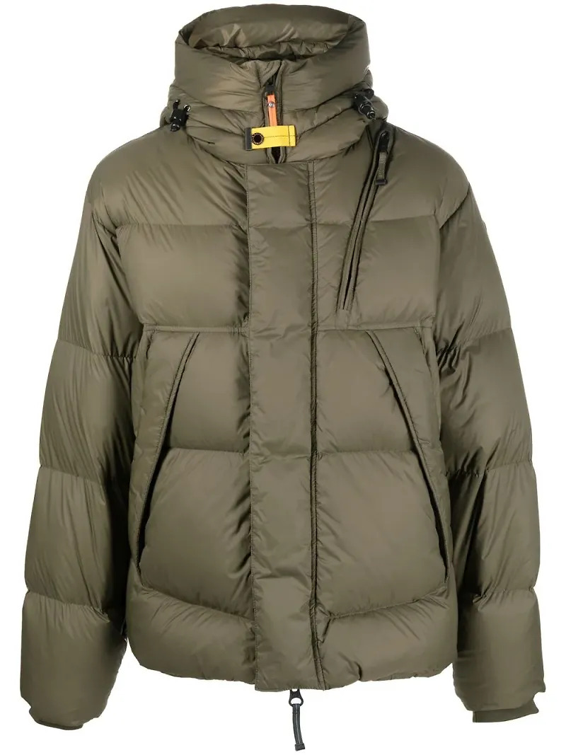 Parajumpers vadderad dunjacka med dragkedja - Grön
