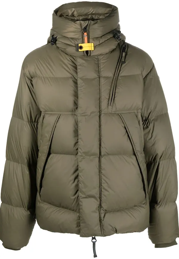 Parajumpers vadderad dunjacka med dragkedja - Grön