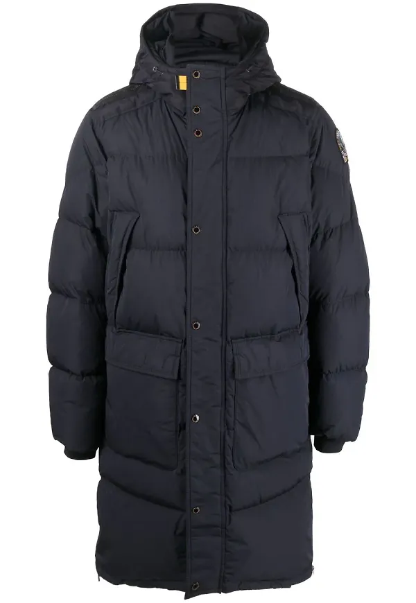Parajumpers vadderad jacka i midimodell - Blå