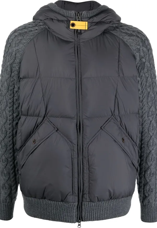 Parajumpers vadderad jacka med dragkedja - Grå