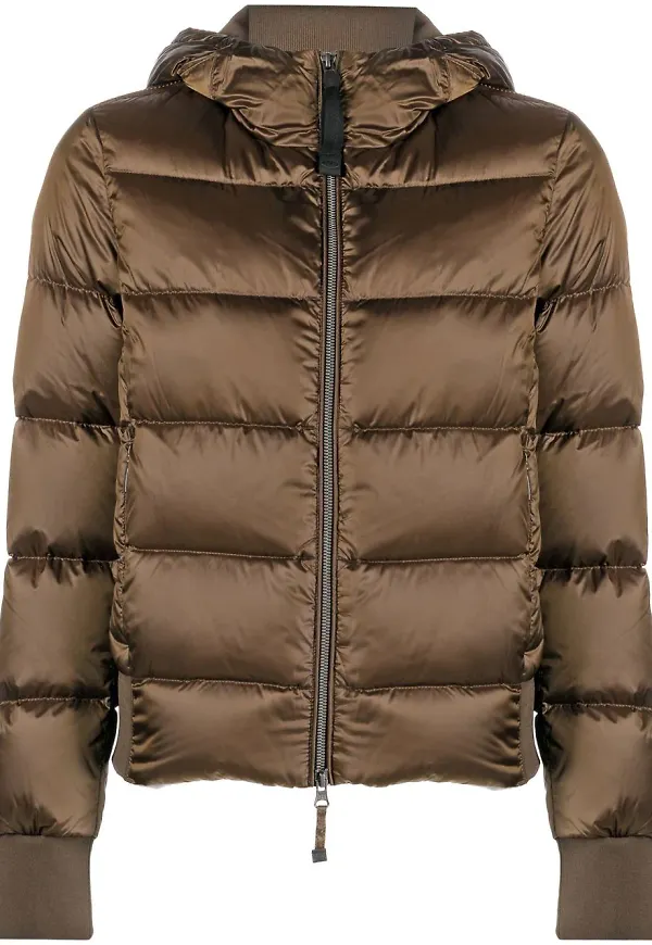 Parajumpers vadderad jacka med huva - Brun