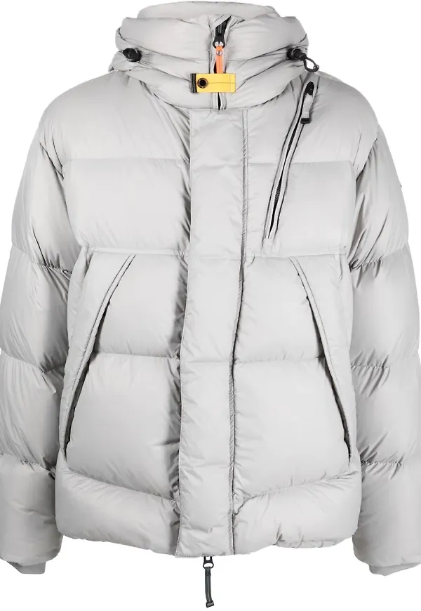 Parajumpers vadderad jacka med huva - Grå