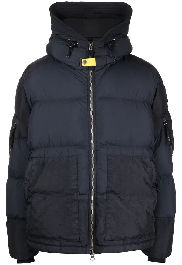 Parajumpers vadderad jacka med huva - Svart