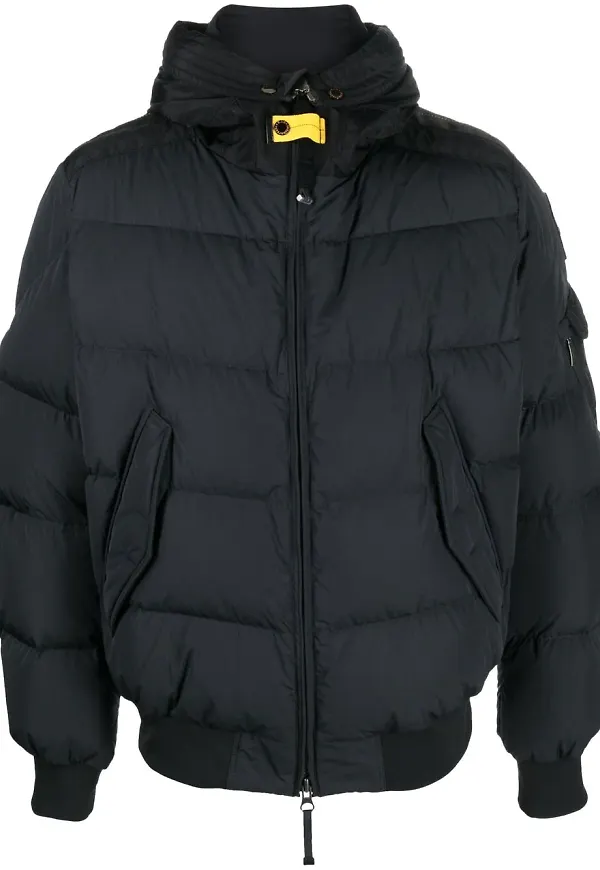 Parajumpers vadderad jacka med huva - Svart