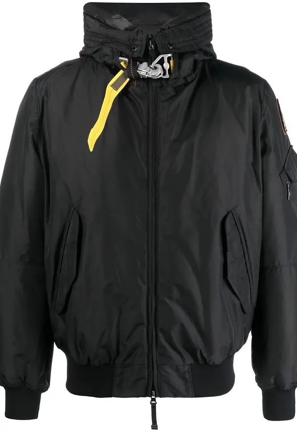 Parajumpers vadderad jacka med huva - Svart