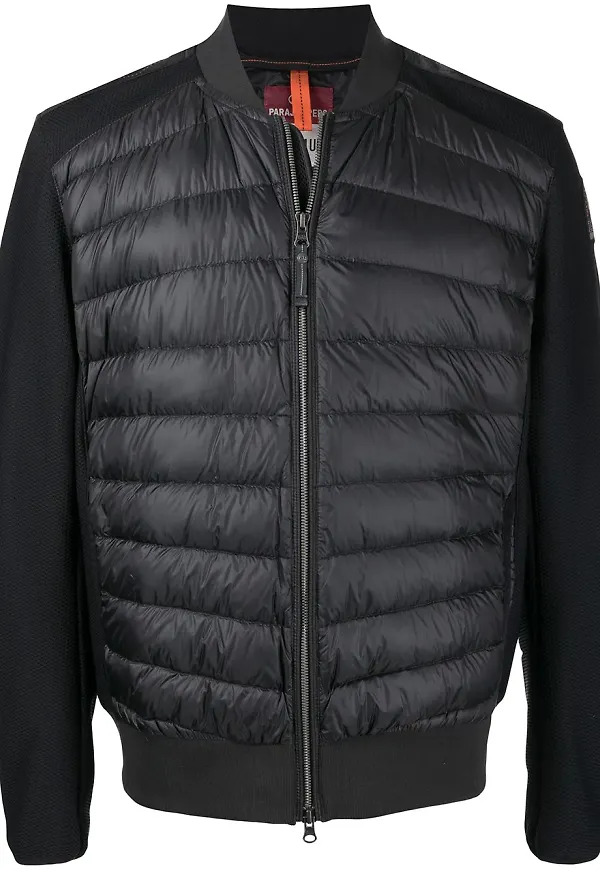 Parajumpers vadderad jacka med panel - Svart