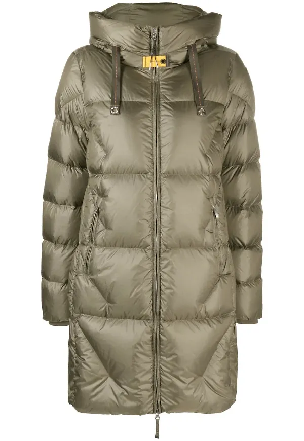 Parajumpers vadderad kappa med dragsko - Grön
