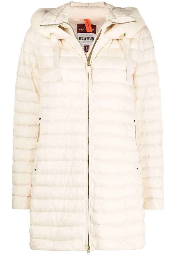 Parajumpers vadderad kappa med huva - Rosa
