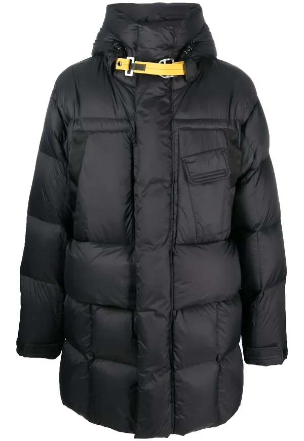 Parajumpers vadderad kappa med huva - Svart