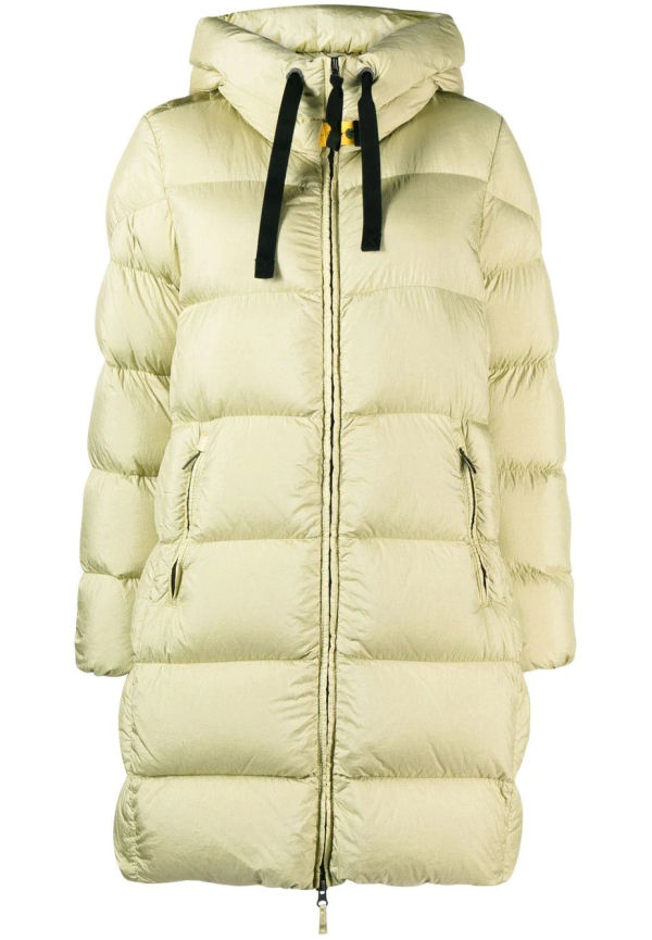 Parajumpers vadderad kappa med logotyp - Grön