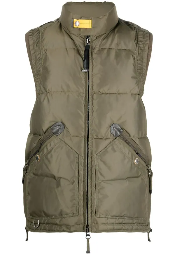 Parajumpers vadderad väst med dragkedja - Grön