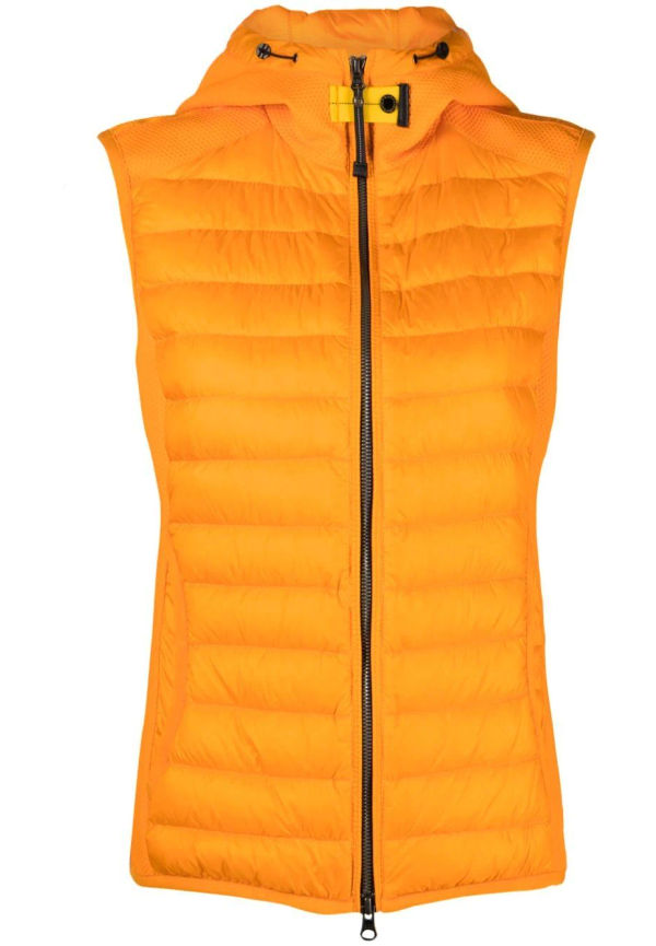 Parajumpers vadderad väst med huva - Orange