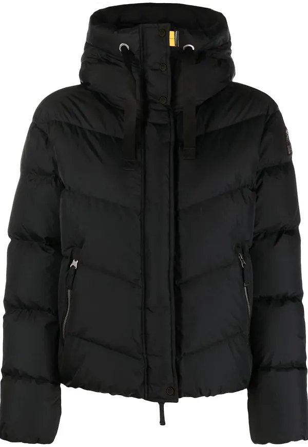 Parajumpers Verna puffjacka med huva - Svart