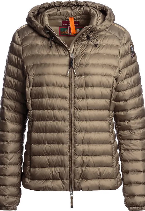 Parajumpers Women's Genie Hooded Down Jacket Olive Brown