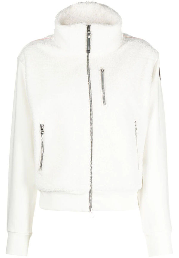 Parajumpers Yanagi fleecetröja med logotypmärke - Vit
