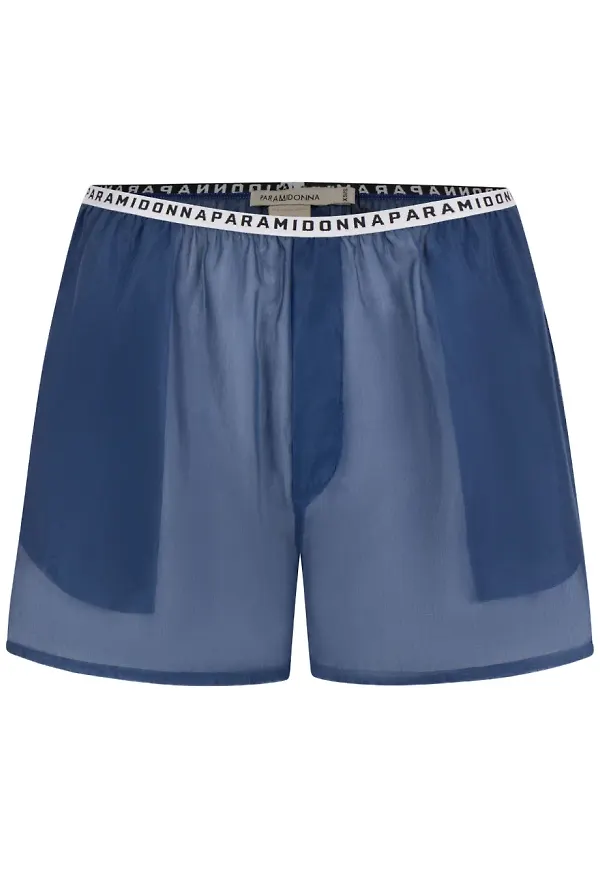 PARAMIDONNA skir shorts med panel - Blå