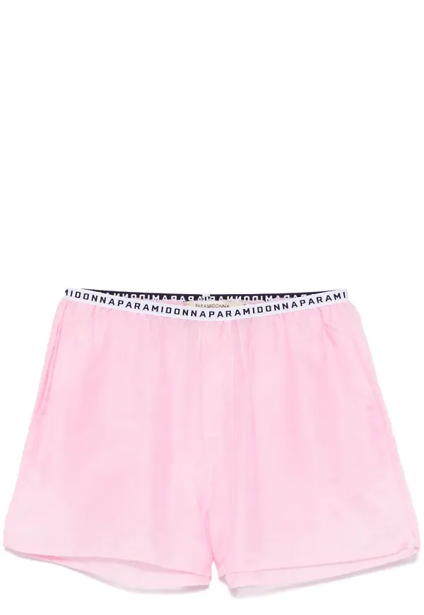 PARAMIDONNA strandshorts i siden - Rosa