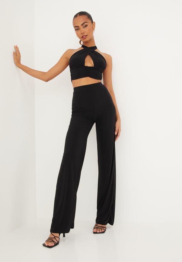 Parisian - Jumpsuits - Halter Top and Wide Leg Trouser Set - Jumpsuits
