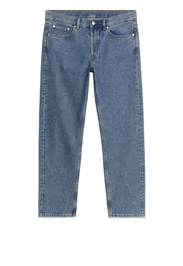 PARK CROPPED Regular Straight Jeans - Blue