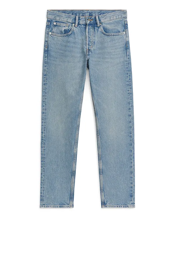 PARK CROPPED Regular Straight Jeans - Blue