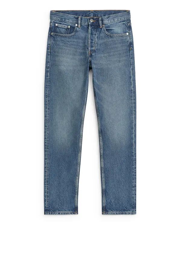 PARK CROPPED Regular Straight Jeans - Blue