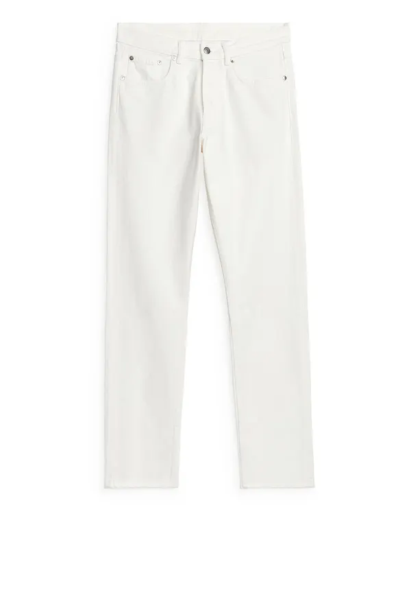 PARK Regular Straight Jeans - White