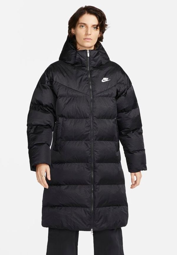 Parka med syntetfoder Nike Sportswear Therma-FIT City Series Shine för kvinnor - Svart