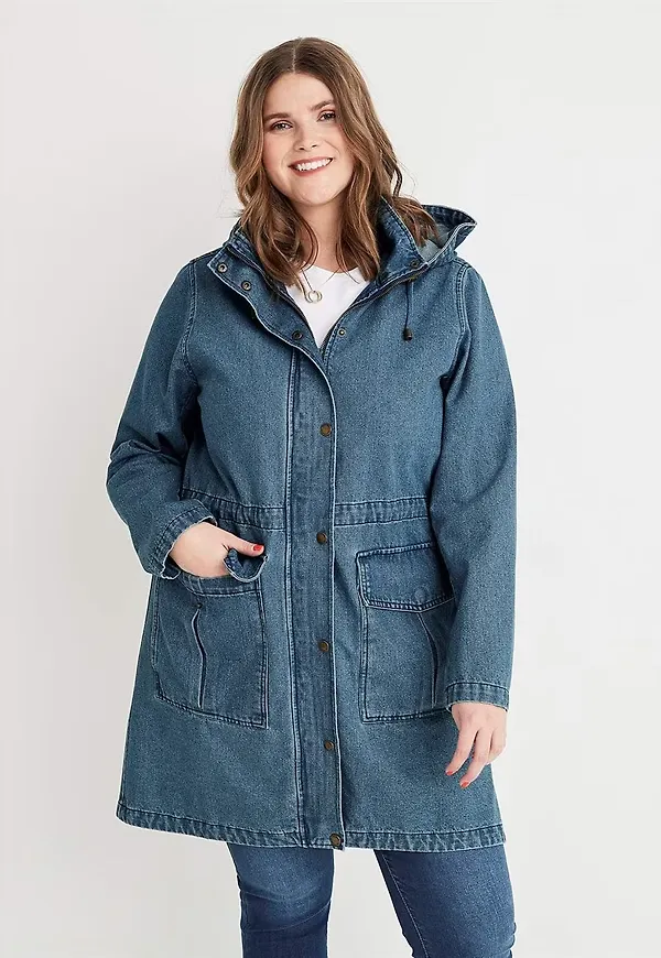 Parkas i denim Jane