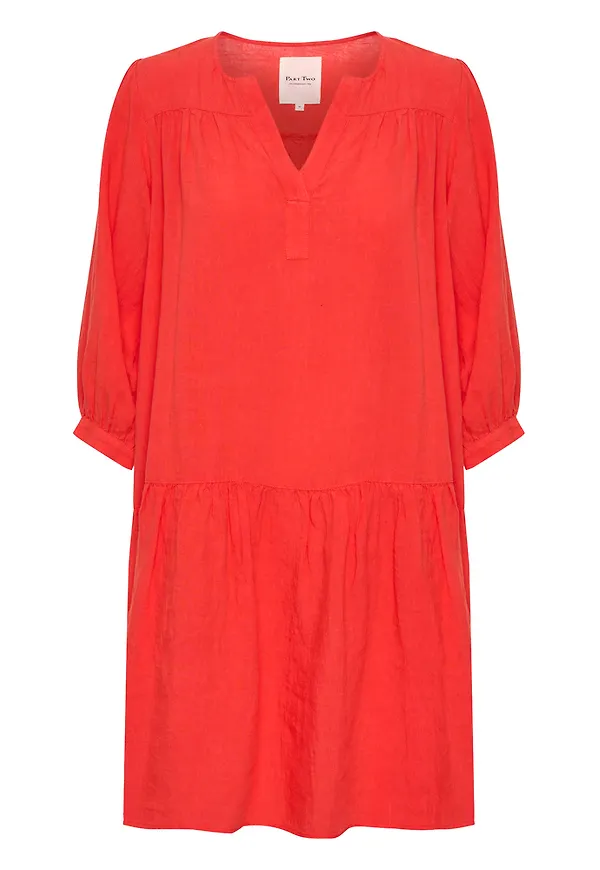 Part Two chanias dress Röd, Dam