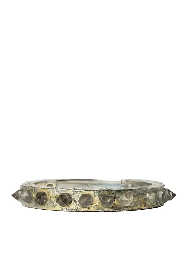 Parts of Four armband med nitar - Silverfärgad