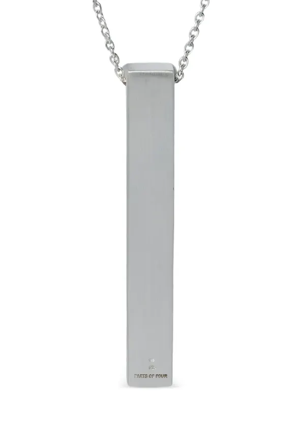 Parts of Four Cuboid halsband - Silverfärgad