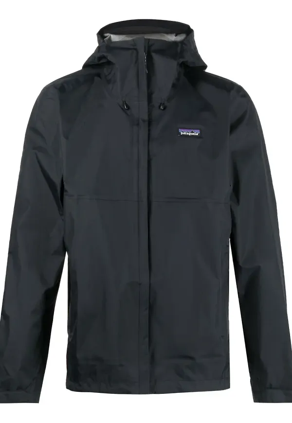 Patagonia långärmad kappa i återvunnen nylon - Svart