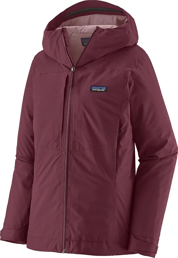 Patagonia Women's Insulated Boulder Fork Rain Jacket Berry Fig