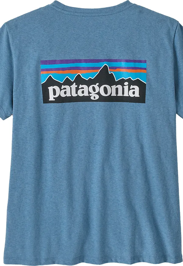 Patagonia Women's P-6 Logo Responsibili-Tee Shore Blue